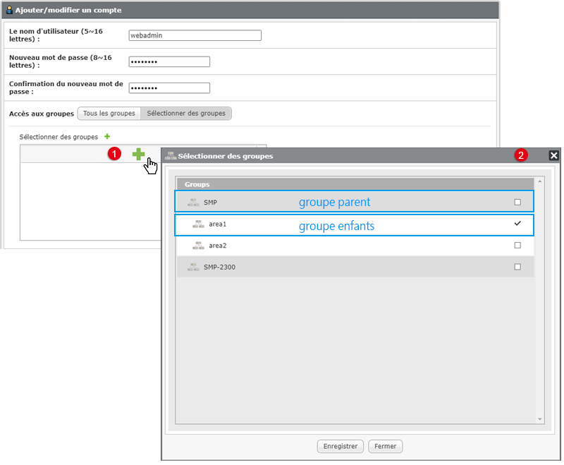 Gestion de groupe